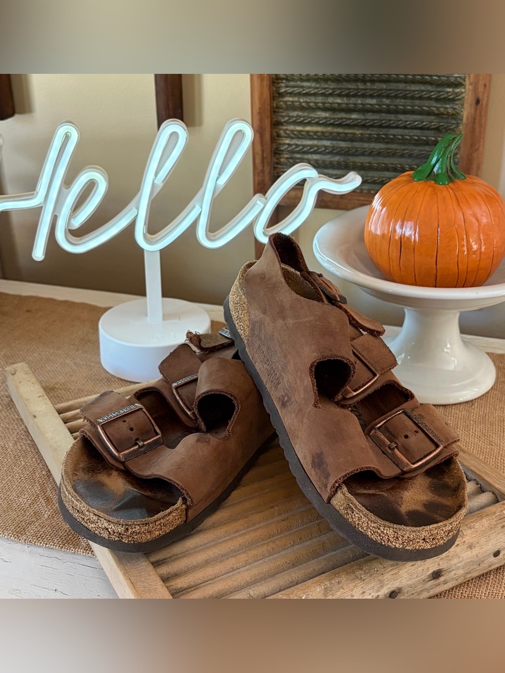 Birkenstock Milano Leather Sandals❤️
